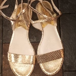 Michael Kors Gold Sandals